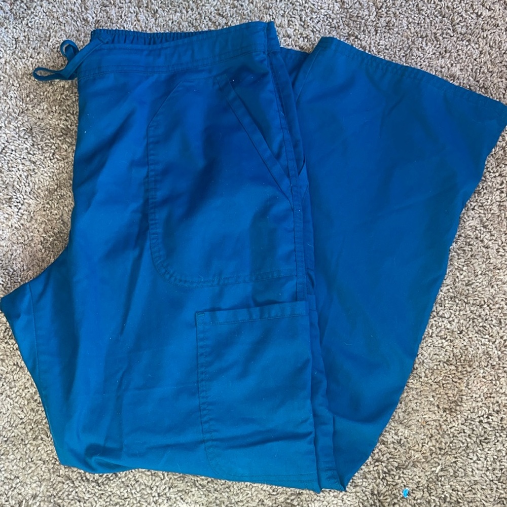 Carribean Blue Size Large Cherokee Scrub Pants